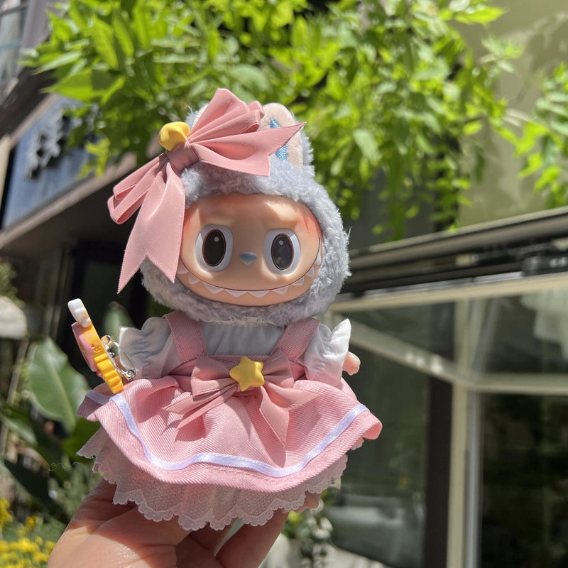 17cm Labu Sweet Wedding Princess Dress Suit Blind Box Macaron Keychain Pendant