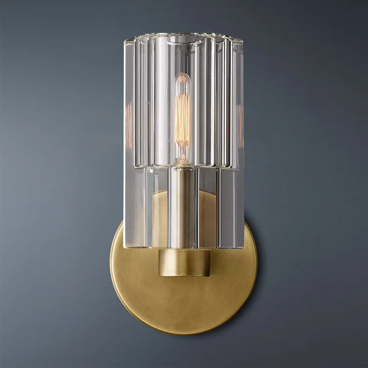 Morden Crystal Glass Cup Linear Wall Sconce Vjlight