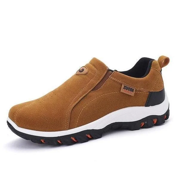 Zuodi Shoes Men's Good Arch Support & Easy To Put On Orthopedic Walking Shoes