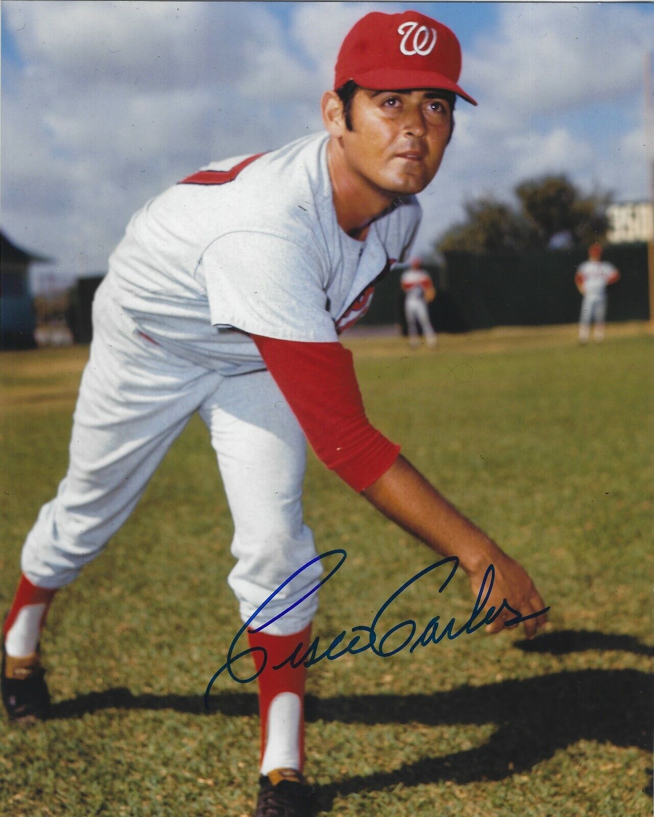 Signed 8x10 CISCO CARLOS Washington Senators Autographed Photo Poster painting - COA