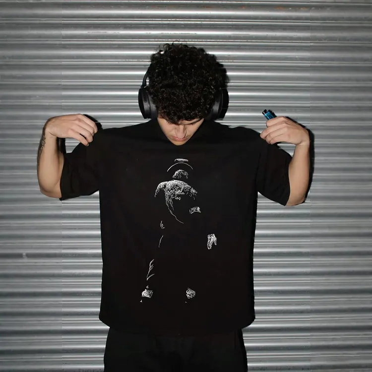 Fragmented Melody Printed Men's T-shirt