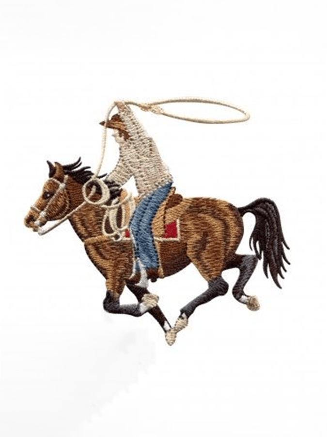 Men's Western Style Printed Stand Collar Button Sweatshirt