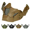 Airsoft Mask 700FPS Impact Resistance Safety Mask Detachable for Training(Black)
