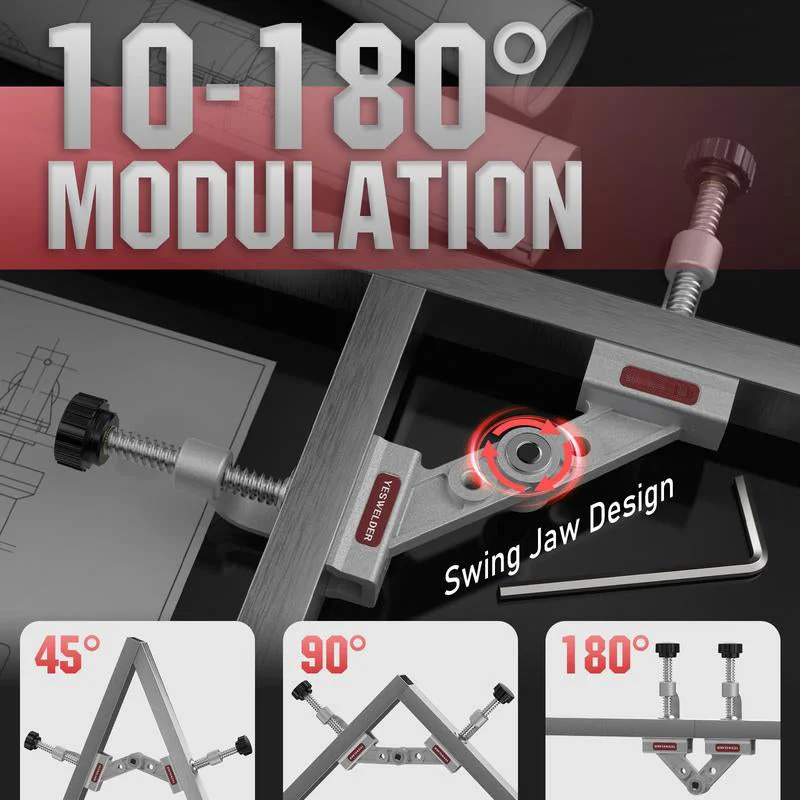 Verstellbare Rohrschelle für Schweißen und Holzbearbeitung