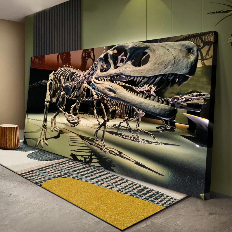 Modern large canvas dinosaur fossil Canvas Wall Art