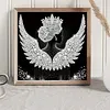 Angel Girl peinture autocollante sans cadre DIY perle toile 30x30cm