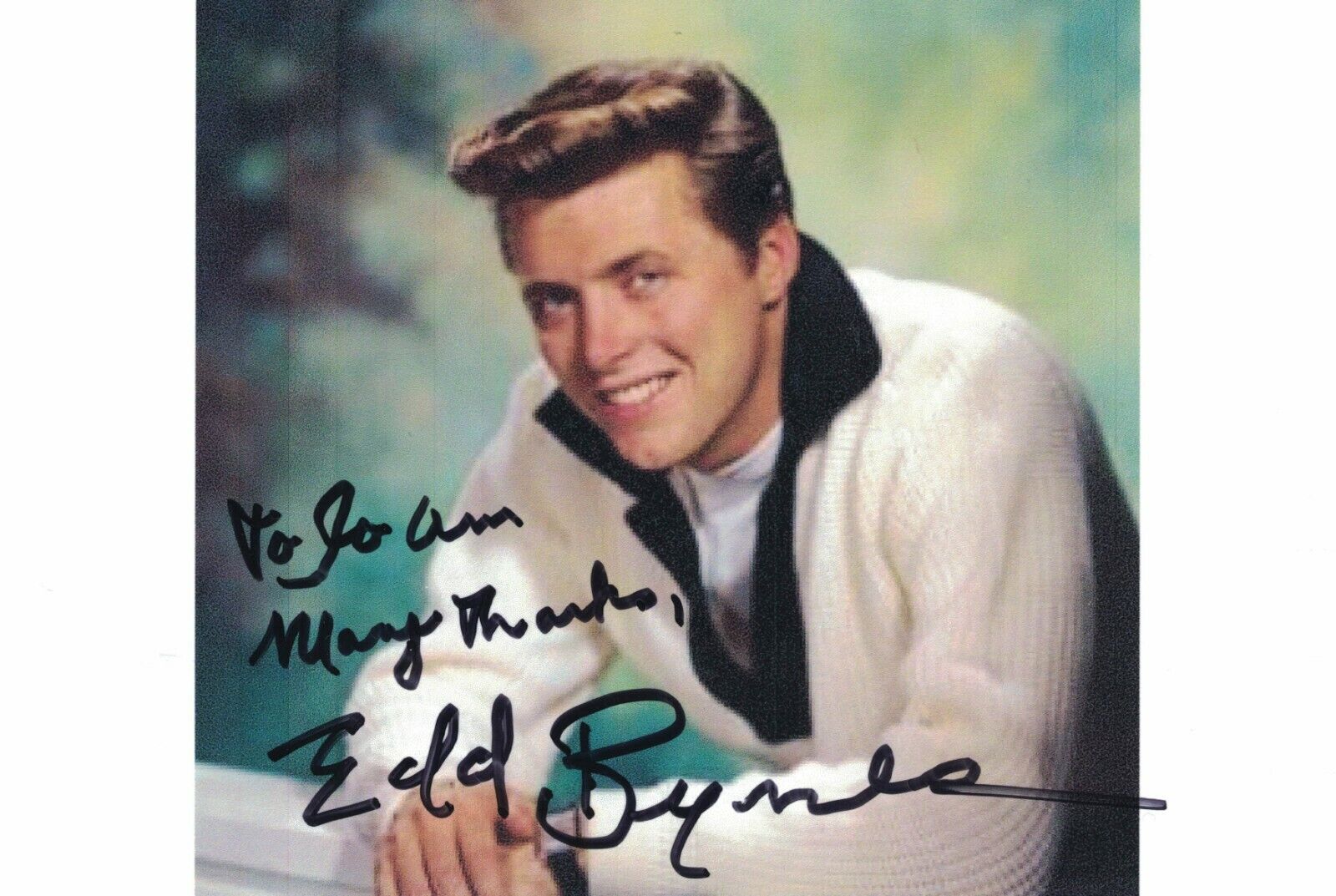 Edd Byrnes Signed Autographed 4x6 Photo Poster painting Actor Grease 77 Sunset Strip C