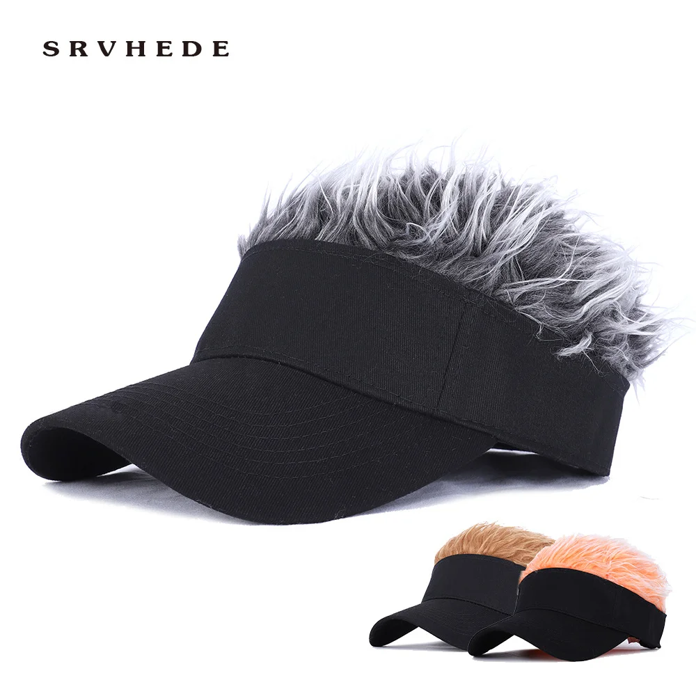 Wig baseball cap cap