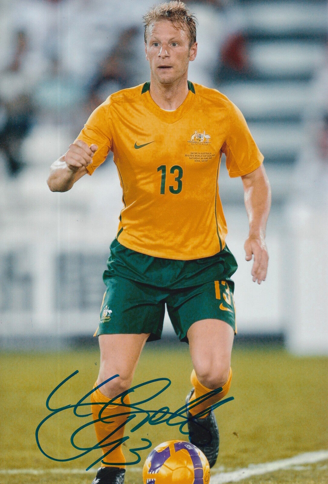 AUSTRALIA HAND SIGNED VINCE GRELLA 12X8 Photo Poster painting.