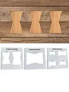 Slot Cutting Wood Bow Tie Professional Butterfly Inlay Template for Woodworking