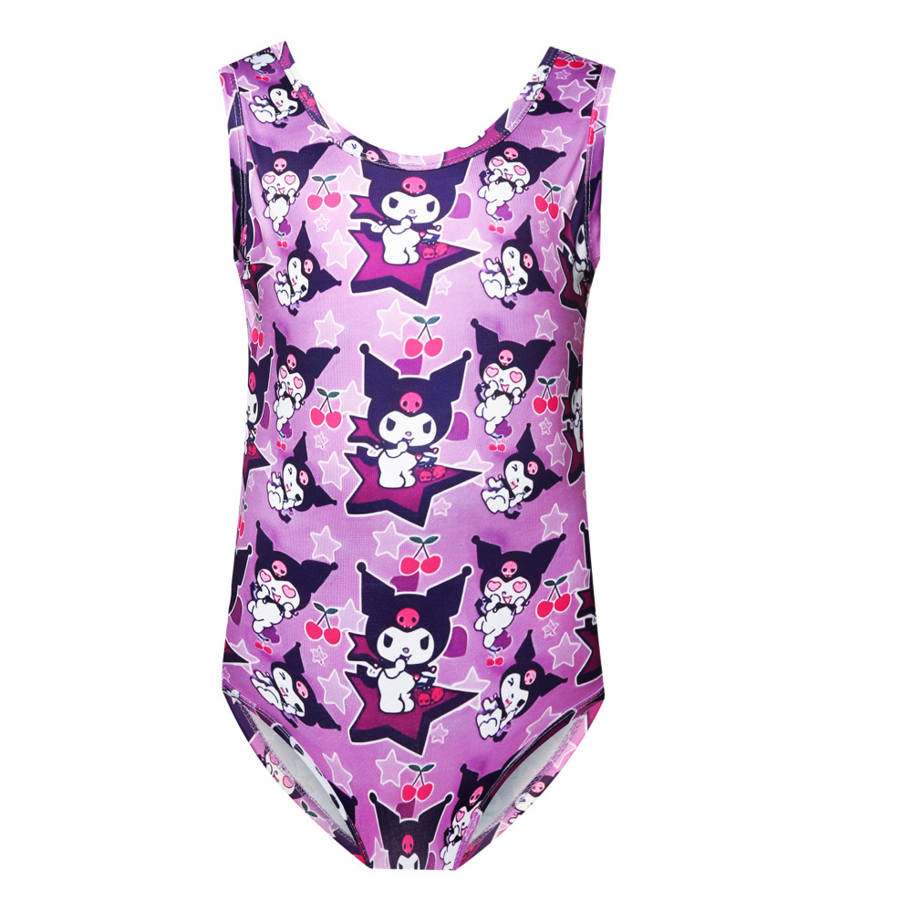 Kuromi Themed Swimwear: Cute Vest Style Swim Suits 10208 & 10209 for Trendy Summer Fun -Mayoulove