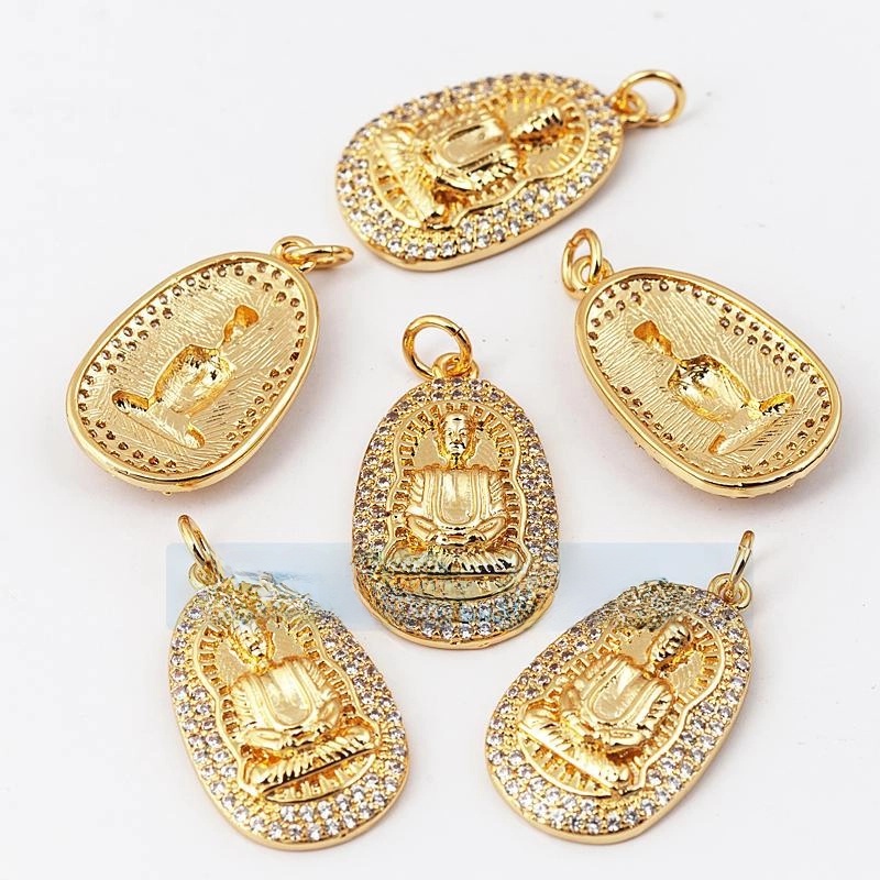 1 Piece Copper Buddha Pendant Jewelry Accessories