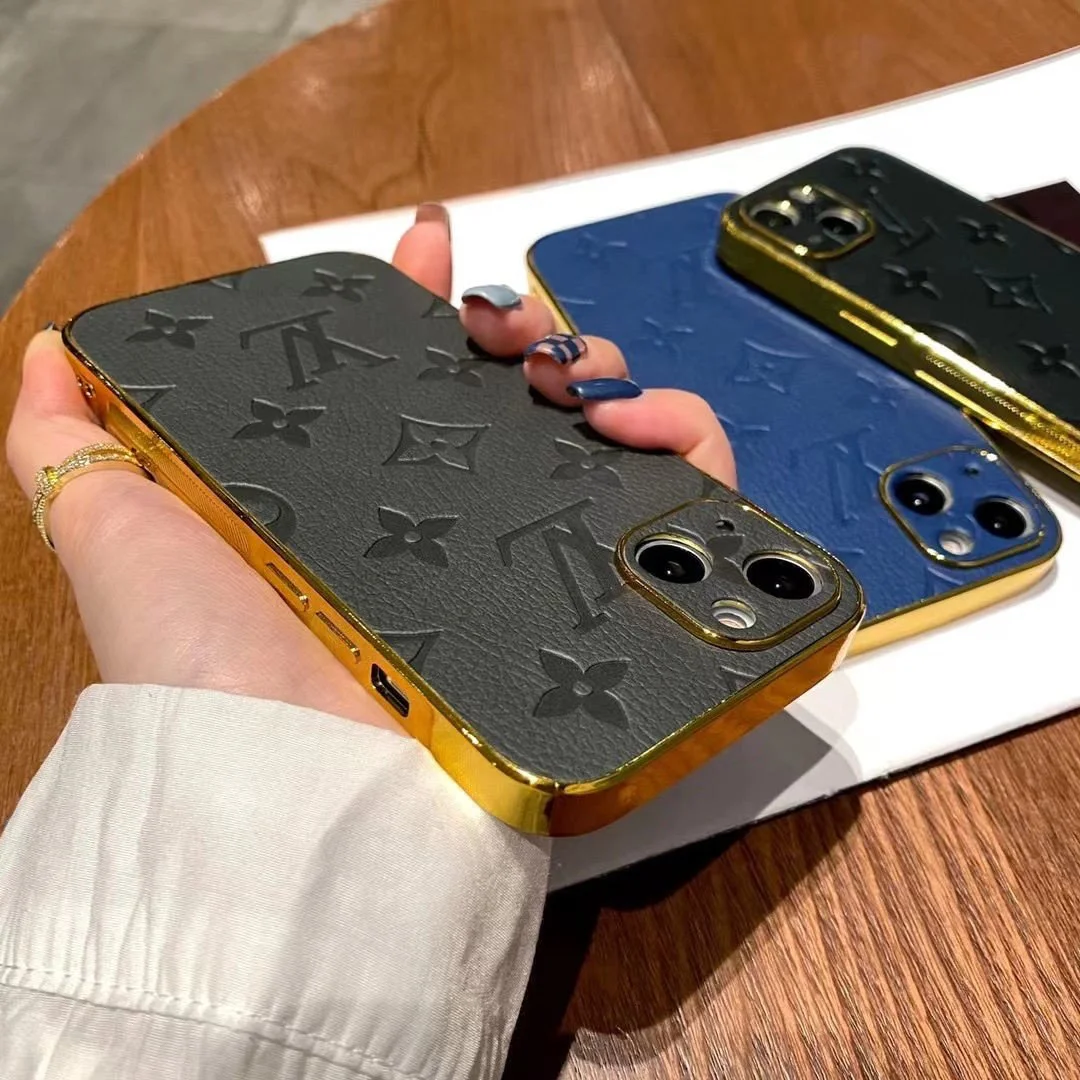 Electroplated all-inclusive leather case