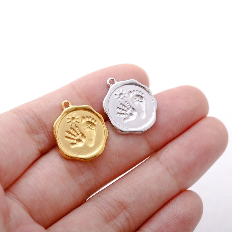 1 Piece 16*20mm 304 Stainless Steel Geometric Pendant