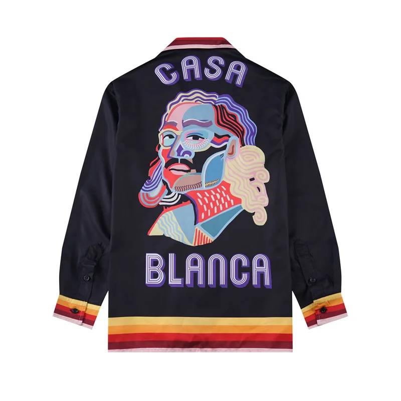 Casablanca 2023 new silk long-sleeved shirt