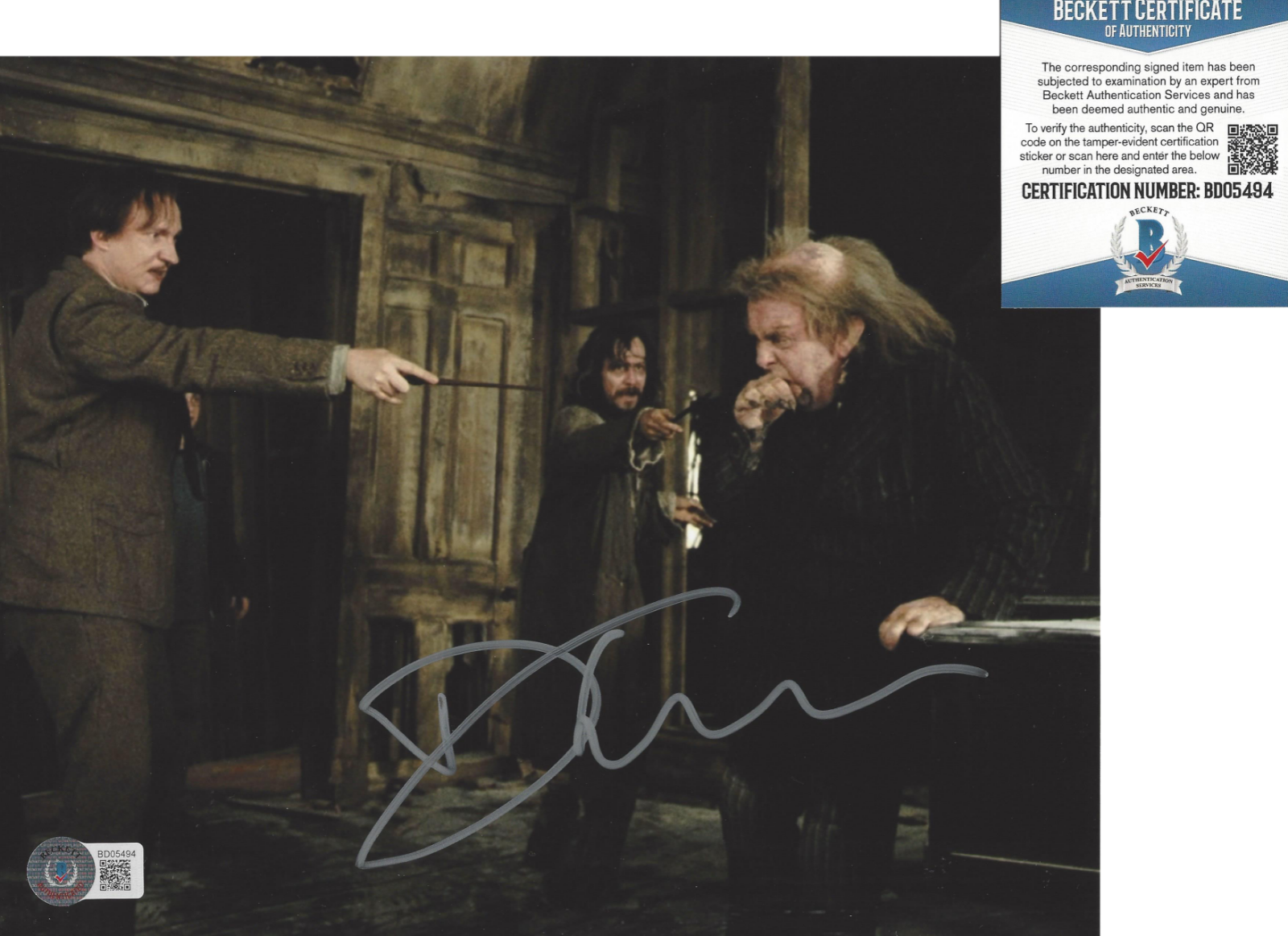 DAVID THEWLIS SIGNED HARRY POTTER REMUS LUPIN 8x10 Photo Poster painting I PROOF BECKETT COA BAS