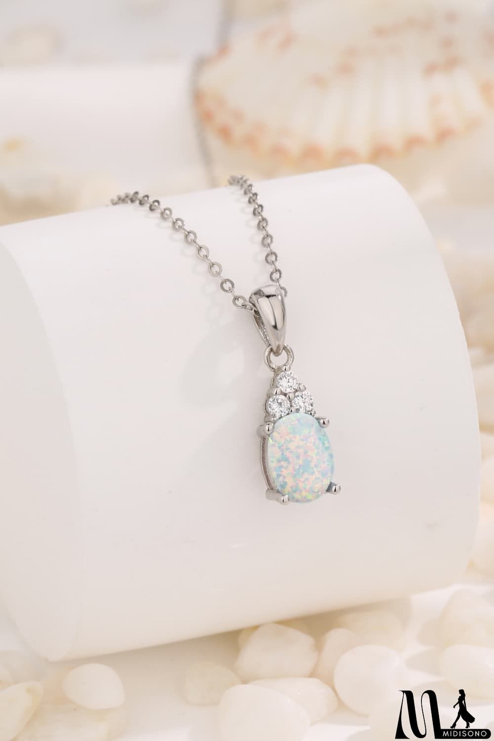 MidiSono - Find Your Center Opal Pendant Necklace