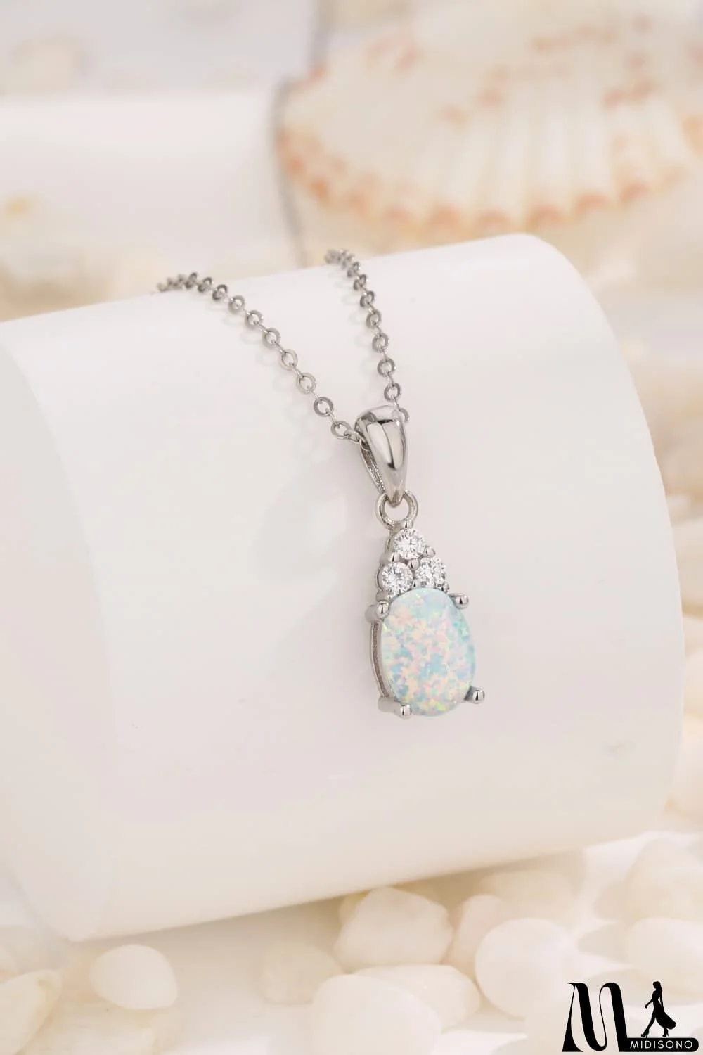 MidiSono - Find Your Center Opal Pendant Necklace