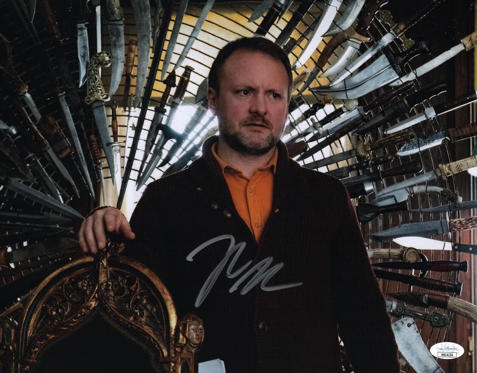 Rian Johnson Signed 11x14 Knives Out Authentic Autographed Photo Poster painting JSA COA