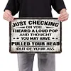 Humorous calligraphy - Vintage Metal Signs - 20*30cm/30*40cm - Warning