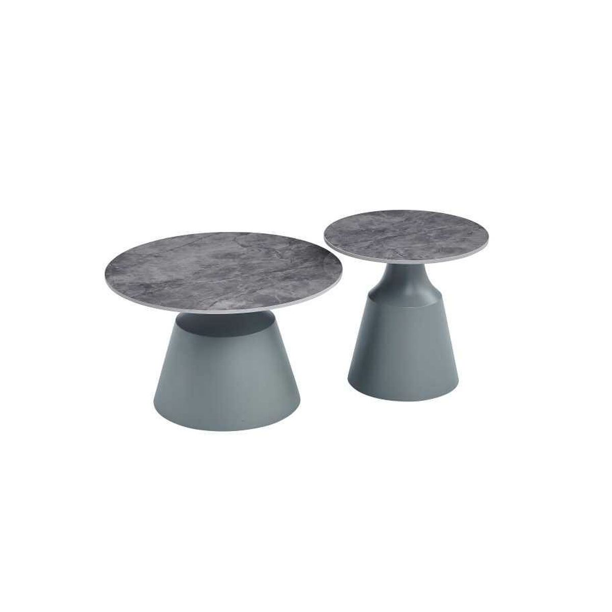 Small Side Table Home ESPRIT Grey 70 x 70 x 43 cm 70 x 70 x 1 cm