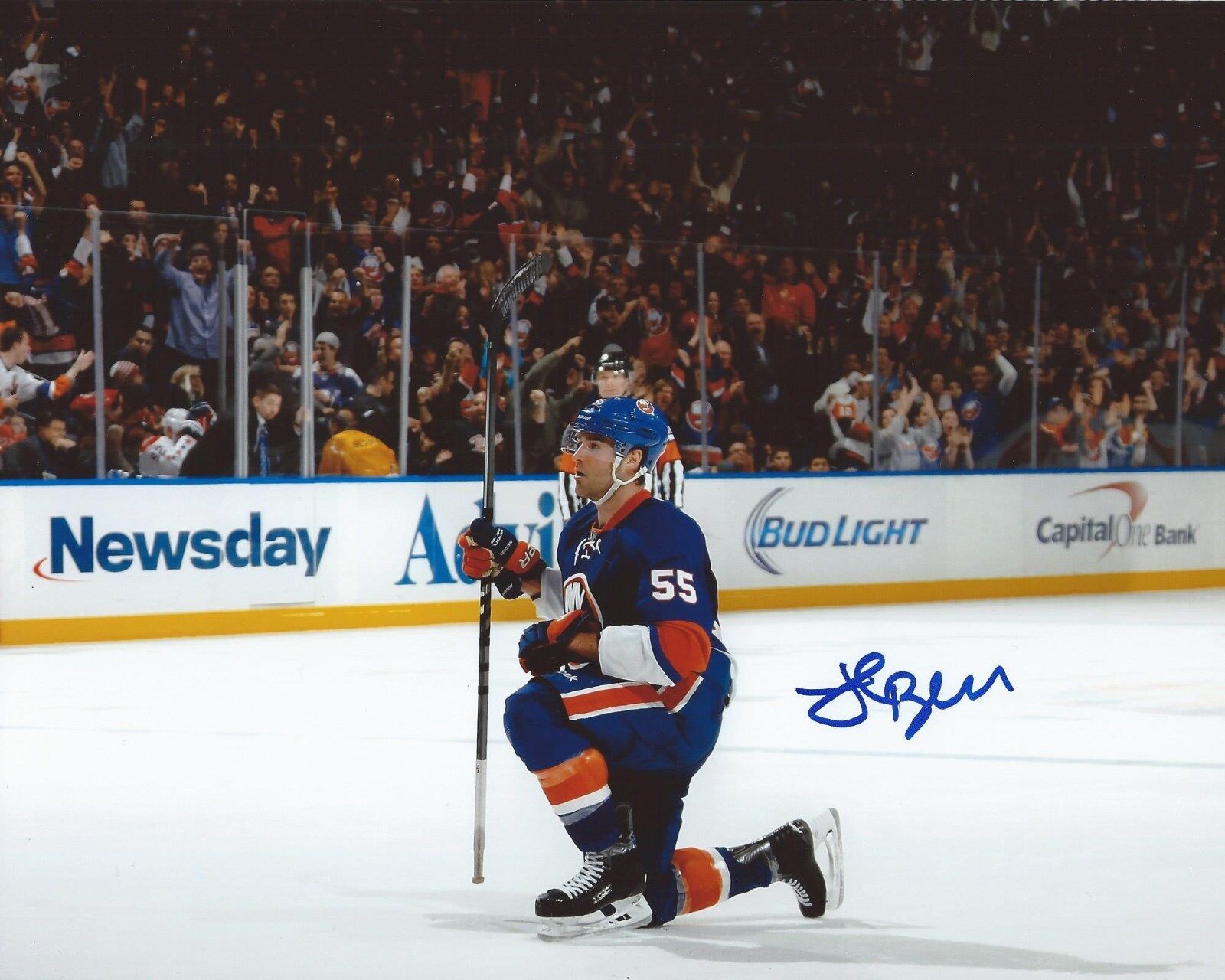 Johnny Boychuk Signed 8x10 Photo Poster painting New York Islanders Autographed COA B