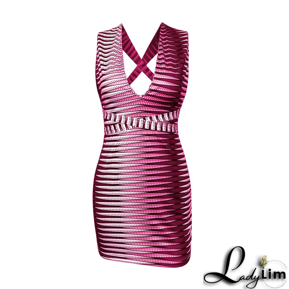 Women Summer Lace-Up Sleeveless Backless Mini Dress