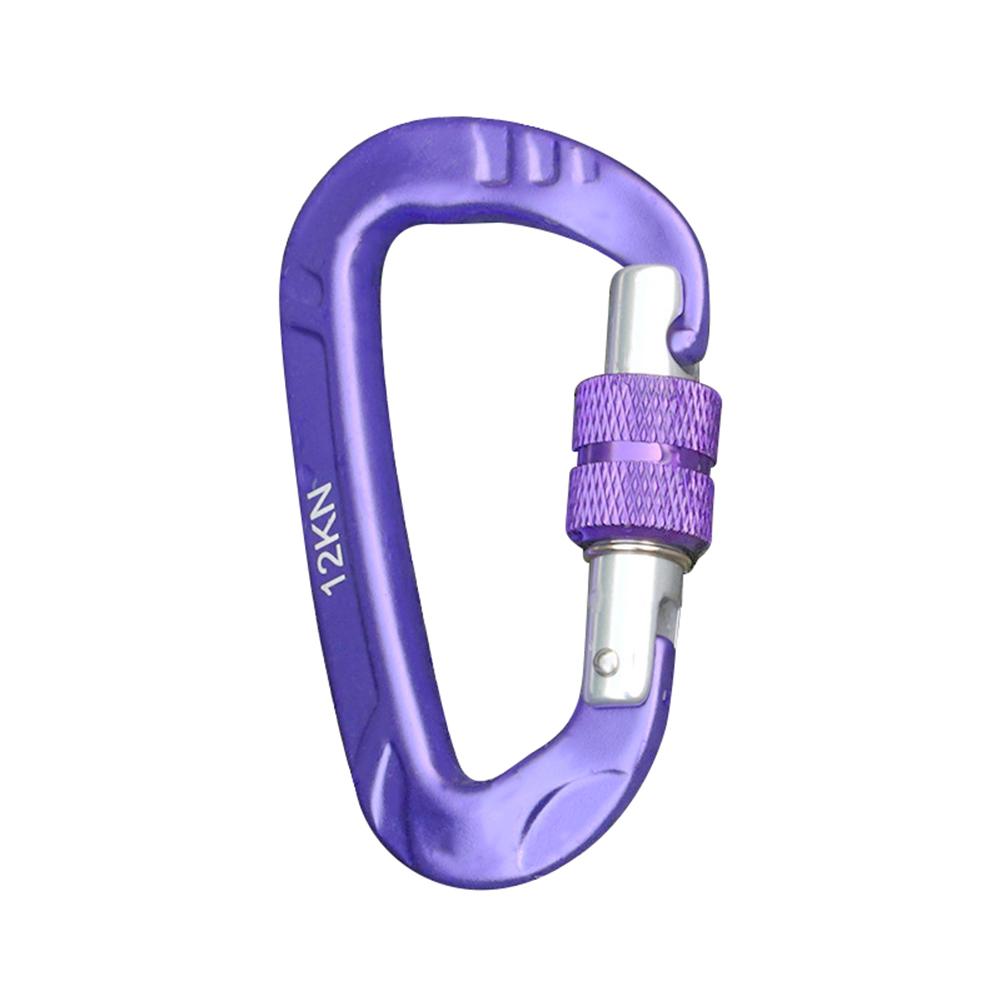 

12KN Carabiner Outdoor Climbing Lock Hook D Keychain Snap Buckle (Purple), 501 Original