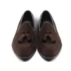 Luxury Tassel Mens Loafers Suede Leather Formal Shoes