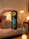 2K Mini Keychain Digital Camera Type-C Charging Retro Small Camcorder with TFT LCD Screen No TF Card for Kids Adults Travel Collectible Gift