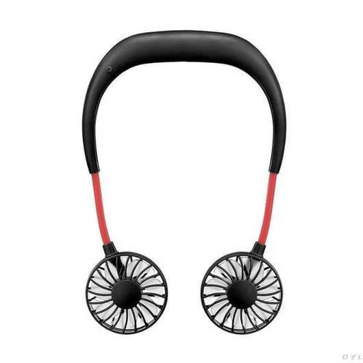 rechargeable neckband fan keep cool wherever you are