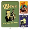 (Multi Style)Man Likes Beer - Vintage Metal Signs - 20*30cm