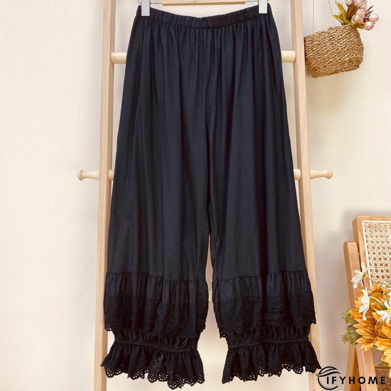 zolucky Linen Folds Pants | IFYHOME