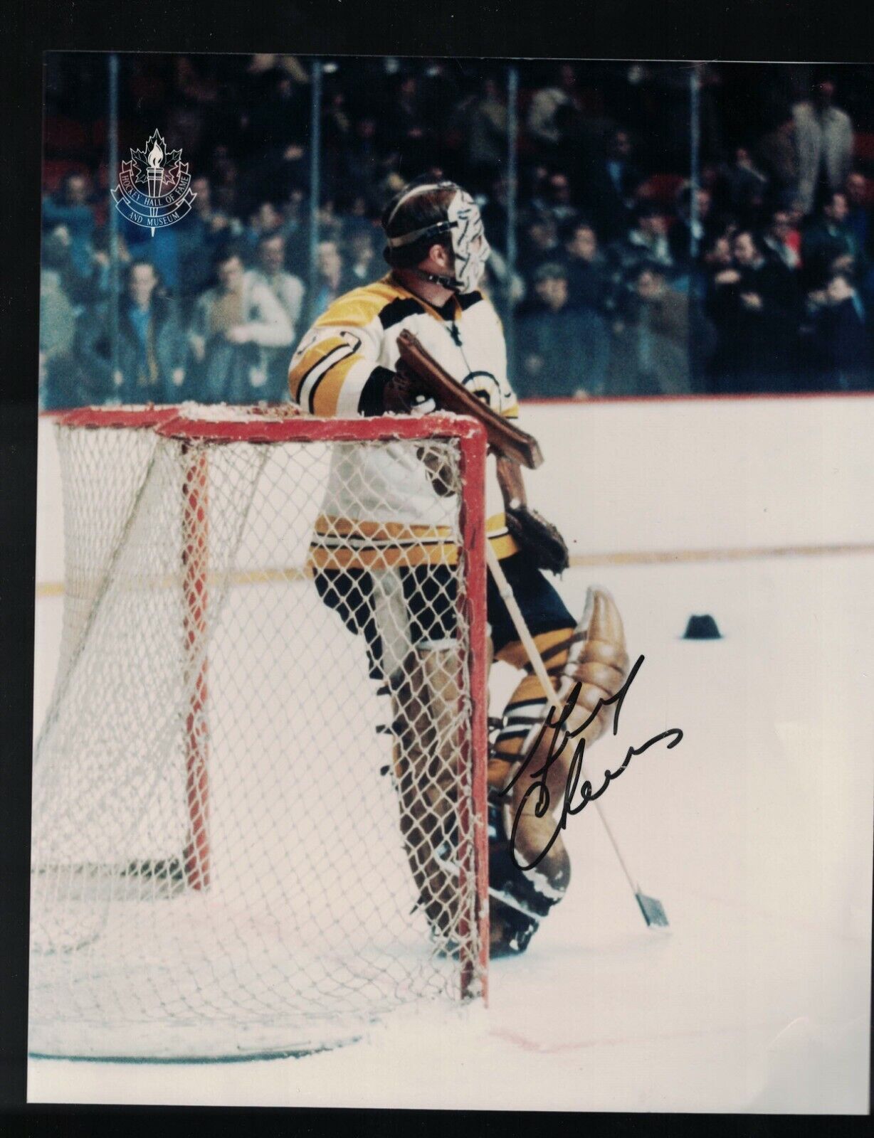 Gerry Cheevers Boston Bruins Signed 8 x 10