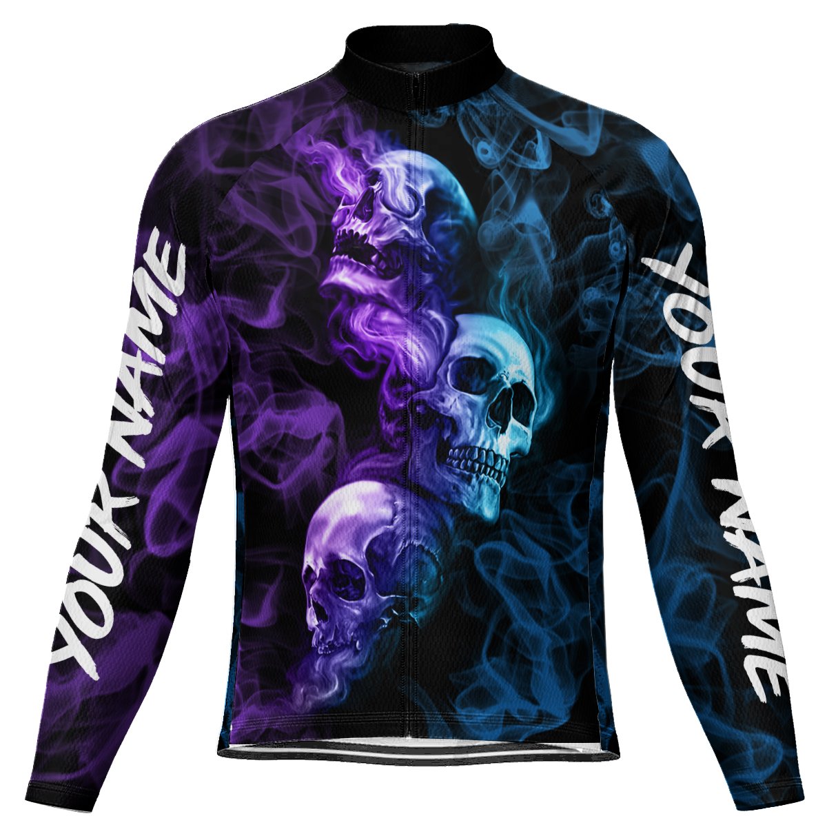 Customized Skull Winter Thermal Fleece Long Sleeve for Men | captainssportss.com