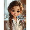 Diamond Painting -DIY Round Drill Doctor Girl