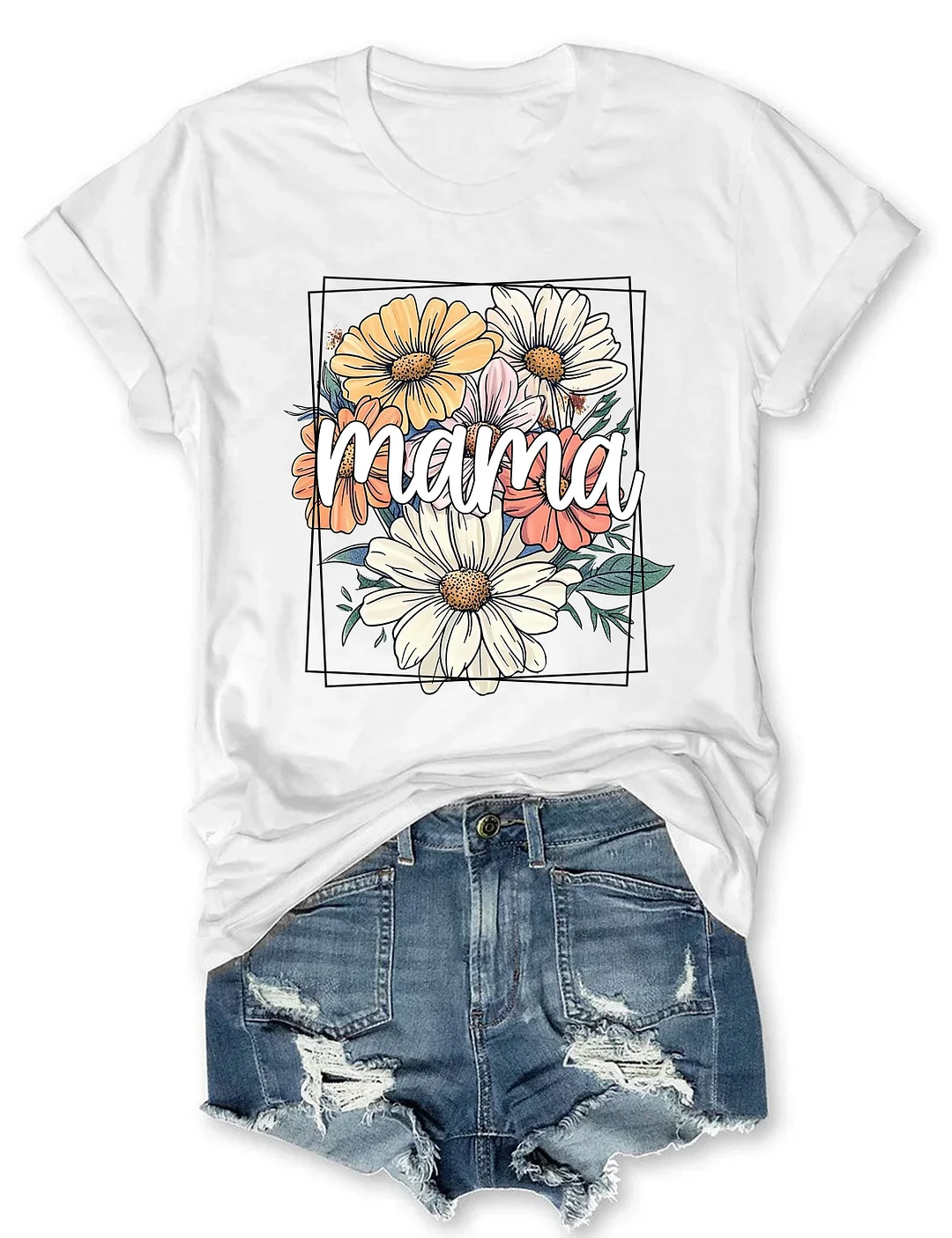  Floral Mama T-shirt