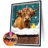 >SALE<5D DIY Full Round Drill Diamond Painting Cattle Kit Home Decoration Art Craft