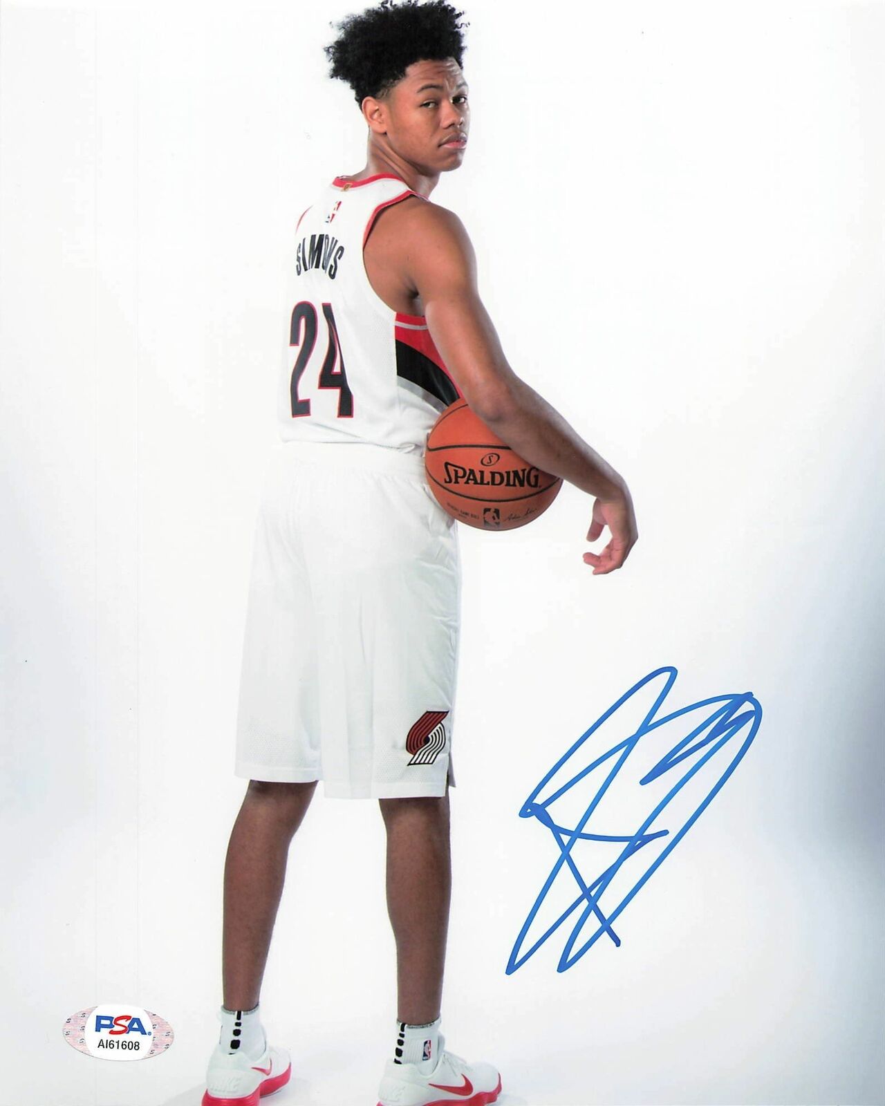 Anfernee Simons signed 8x10 Photo Poster painting PSA/DNA Portland Trail Blazers autographed