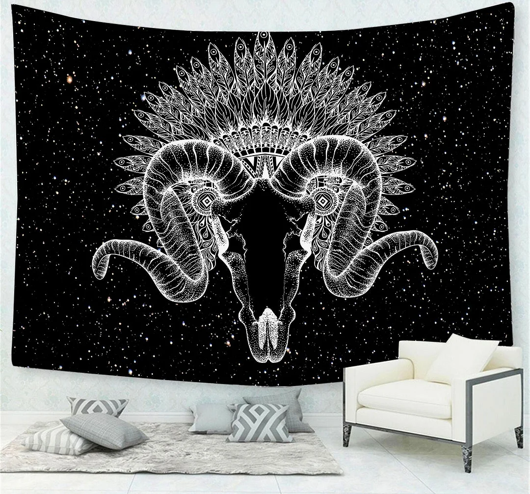 Psychedelic Tapestry For Bedroom Decor 3D Printed Feather Wall Hanging Cloth Tapestry Ancient Religious Totem Travel Camping Mat