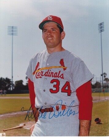 Nellie Briles Signed Autographed St. Louis Cardinals 8x10 inch Photo Poster painting - Died 2005