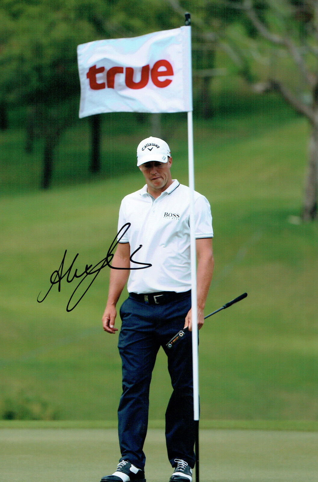 Alexander Alex NOREN 12x8 Photo Poster painting Signed Autograph European Tour Golf AFTAL COA