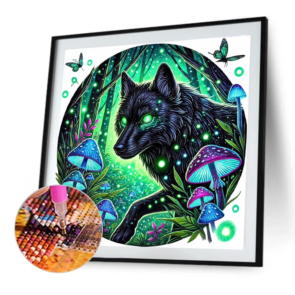 Diamond Painting - Full Round Drill - Wolf(Canvas|30*30cm)