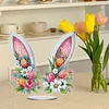 Diamond Painting Acrylic Bunny Ears Diamond Painting Desktop Ornaments