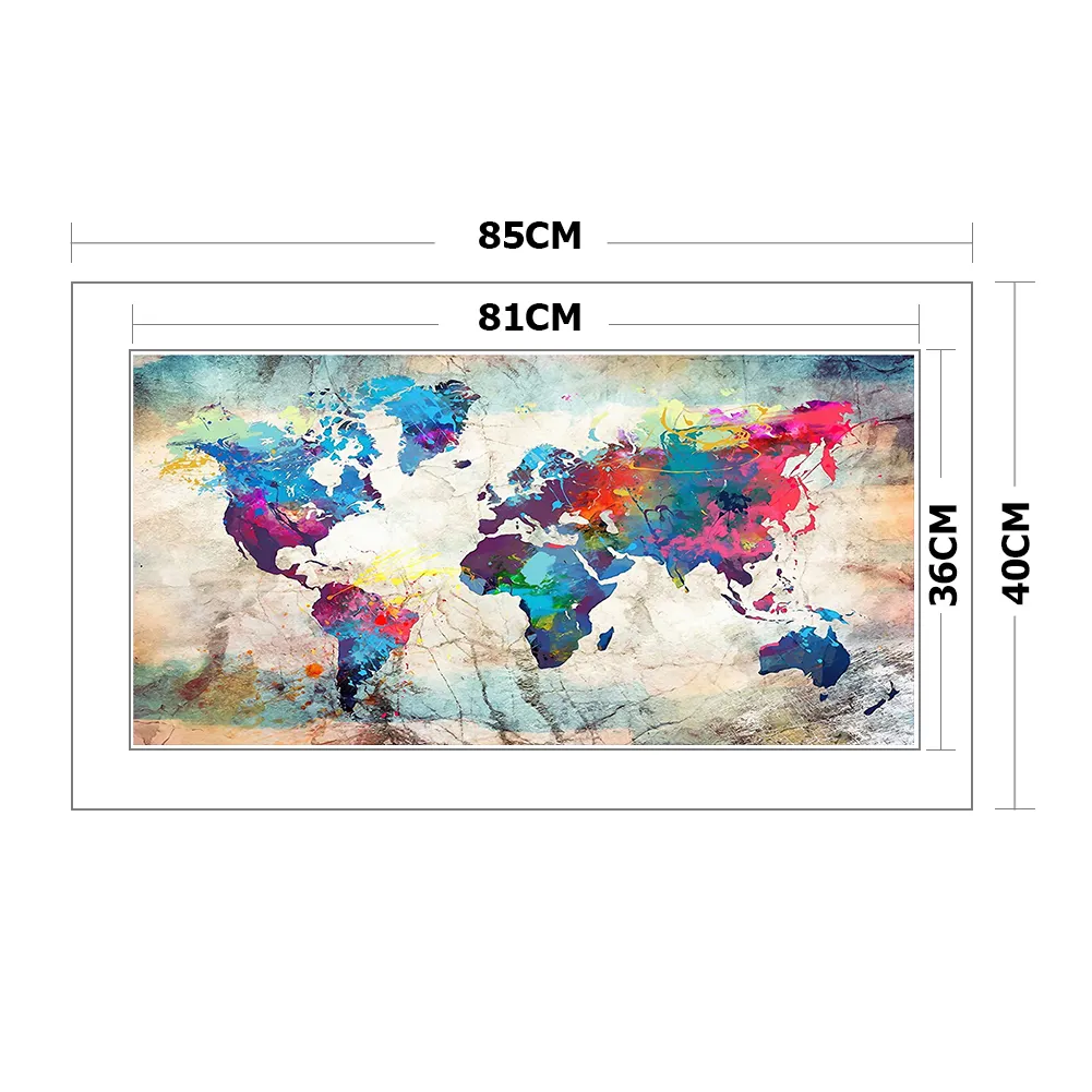 11ct Stamped Cross Stitch - Map(40*85cm)