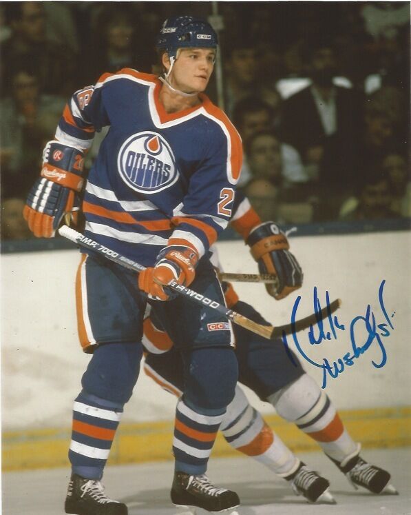 Edmonton Oilers Mike Krushelnyski Autographed Signed 8x10 Photo Poster painting COA