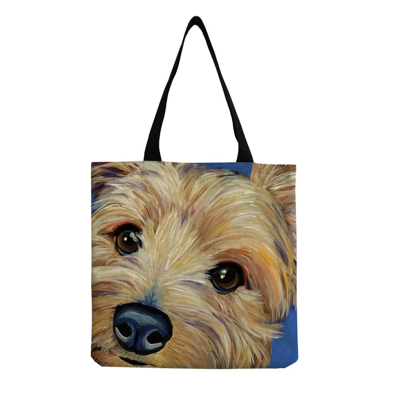 Women’s Cute Dog Shopping Bags