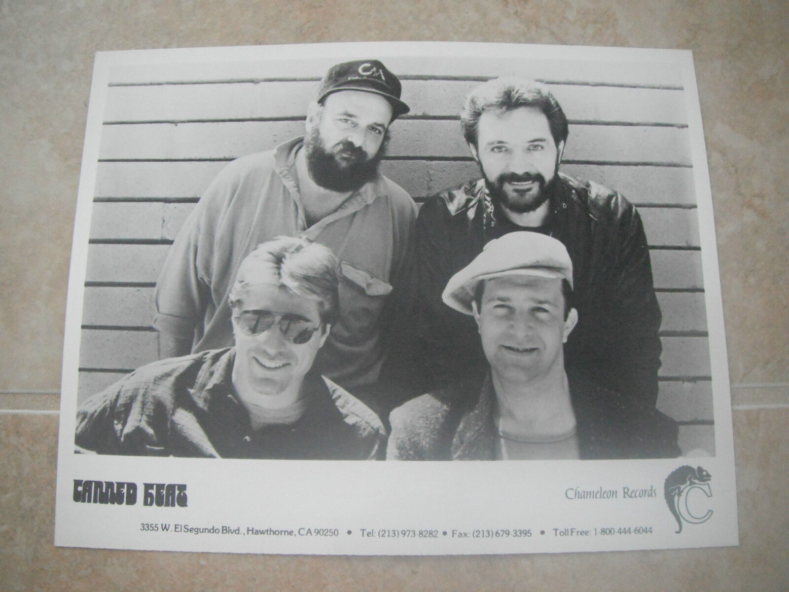 Canned Heat B&W 8x10 Promo Photo Poster painting Picture