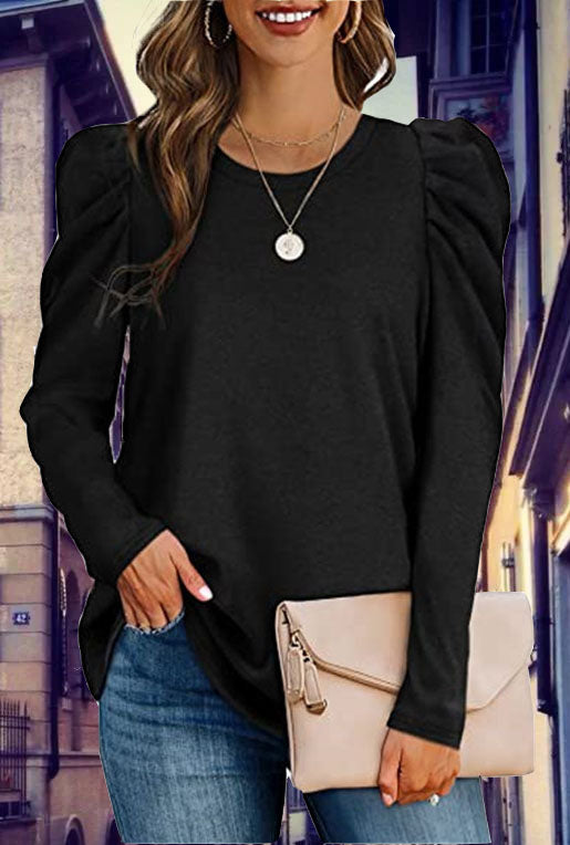 Women Long Sleeve V-neck Graphic Floral Printed Top