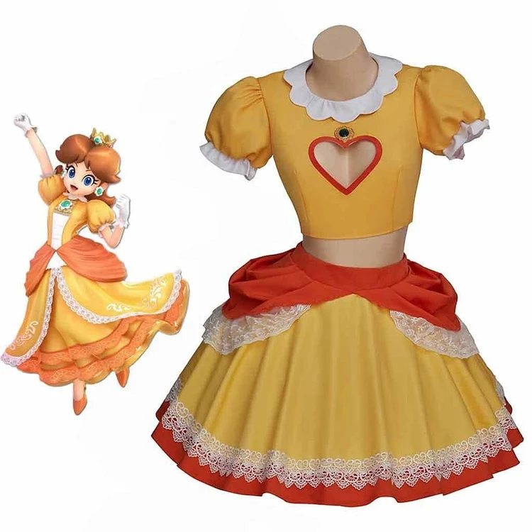 Princess Daisy Costume Dress